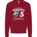 5 Year Wedding Anniversary 5th Rugby Mens Sweatshirt Jumper Red