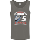 5 Year Wedding Anniversary 5th Rugby Mens Vest Tank Top Charcoal