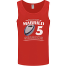 5 Year Wedding Anniversary 5th Rugby Mens Vest Tank Top Red