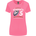 5 Year Wedding Anniversary 5th Rugby Womens Wider Cut T-Shirt Azalea