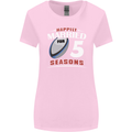 5 Year Wedding Anniversary 5th Rugby Womens Wider Cut T-Shirt Light Pink