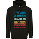 5th Birthday 5 Year Old Childrens Kids Hoodie Black