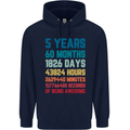 5th Birthday 5 Year Old Childrens Kids Hoodie Navy Blue