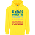 5th Birthday 5 Year Old Childrens Kids Hoodie Yellow