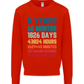 5th Birthday 5 Year Old Kids Sweatshirt Jumper Bright Red