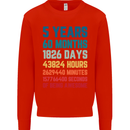5th Birthday 5 Year Old Kids Sweatshirt Jumper Bright Red