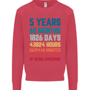 5th Birthday 5 Year Old Kids Sweatshirt Jumper Heliconia
