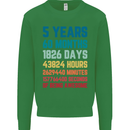 5th Birthday 5 Year Old Kids Sweatshirt Jumper Irish Green