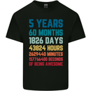 5th Birthday 5 Year Old Kids T-Shirt Childrens Black