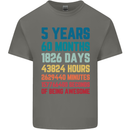 5th Birthday 5 Year Old Kids T-Shirt Childrens Charcoal