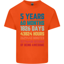 5th Birthday 5 Year Old Kids T-Shirt Childrens Orange