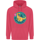 5th Birthday Dinosaur T-Rex 5 Year Old Childrens Kids Hoodie Heliconia