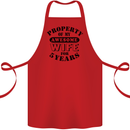 5th Wedding Anniversary 5 Year Funny Wife Cotton Apron 100% Organic Red