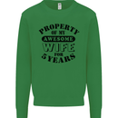 5th Wedding Anniversary 5 Year Funny Wife Mens Sweatshirt Jumper Irish Green