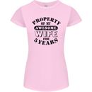 5th Wedding Anniversary 5 Year Funny Wife Womens Petite Cut T-Shirt Light Pink