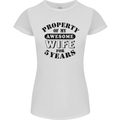 5th Wedding Anniversary 5 Year Funny Wife Womens Petite Cut T-Shirt White