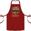 60 Year Old Banger Birthday 60th Year Old Cotton Apron 100% Organic Maroon