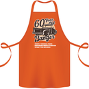 60 Year Old Banger Birthday 60th Year Old Cotton Apron 100% Organic Orange