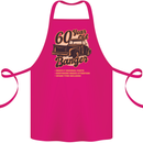 60 Year Old Banger Birthday 60th Year Old Cotton Apron 100% Organic Pink
