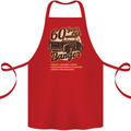 60 Year Old Banger Birthday 60th Year Old Cotton Apron 100% Organic Red