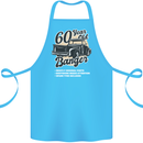 60 Year Old Banger Birthday 60th Year Old Cotton Apron 100% Organic Turquoise