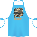 60 Year Old Banger Birthday 60th Year Old Cotton Apron 100% Organic Turquoise