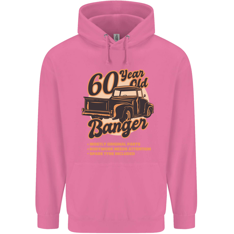 60 Year Old Banger Birthday 60th Year Old Mens 80% Cotton Hoodie Azelea