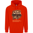 60 Year Old Banger Birthday 60th Year Old Mens 80% Cotton Hoodie Bright Red