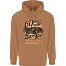 60 Year Old Banger Birthday 60th Year Old Mens 80% Cotton Hoodie Caramel Latte