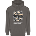 60 Year Old Banger Birthday 60th Year Old Mens 80% Cotton Hoodie Charcoal