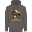 60 Year Old Banger Birthday 60th Year Old Mens 80% Cotton Hoodie Charcoal