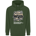 60 Year Old Banger Birthday 60th Year Old Mens 80% Cotton Hoodie Forest Green