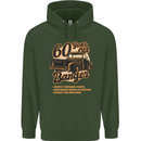 60 Year Old Banger Birthday 60th Year Old Mens 80% Cotton Hoodie Forest Green