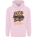 60 Year Old Banger Birthday 60th Year Old Mens 80% Cotton Hoodie Light Pink