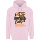 60 Year Old Banger Birthday 60th Year Old Mens 80% Cotton Hoodie Light Pink