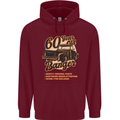 60 Year Old Banger Birthday 60th Year Old Mens 80% Cotton Hoodie Maroon