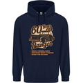 60 Year Old Banger Birthday 60th Year Old Mens 80% Cotton Hoodie Navy Blue