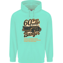 60 Year Old Banger Birthday 60th Year Old Mens 80% Cotton Hoodie Peppermint