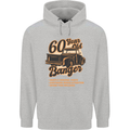 60 Year Old Banger Birthday 60th Year Old Mens 80% Cotton Hoodie Sports Grey