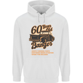 60 Year Old Banger Birthday 60th Year Old Mens 80% Cotton Hoodie White