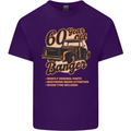 60 Year Old Banger Birthday 60th Year Old Mens Cotton T-Shirt Tee Top Purple