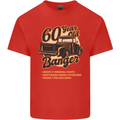 60 Year Old Banger Birthday 60th Year Old Mens Cotton T-Shirt Tee Top Red