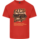 60 Year Old Banger Birthday 60th Year Old Mens Cotton T-Shirt Tee Top Red