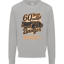 60 Year Old Banger Birthday 60th Year Old Mens Sweatshirt Jumper Sports Grey
