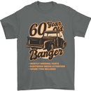 60 Year Old Banger Birthday 60th Year Old Mens T-Shirt 100% Cotton Charcoal