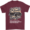 60 Year Old Banger Birthday 60th Year Old Mens T-Shirt 100% Cotton Maroon