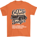 60 Year Old Banger Birthday 60th Year Old Mens T-Shirt 100% Cotton Orange