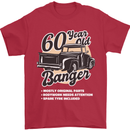 60 Year Old Banger Birthday 60th Year Old Mens T-Shirt 100% Cotton Red