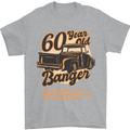 60 Year Old Banger Birthday 60th Year Old Mens T-Shirt 100% Cotton Sports Grey