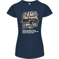 60 Year Old Banger Birthday 60th Year Old Womens Petite Cut T-Shirt Navy Blue